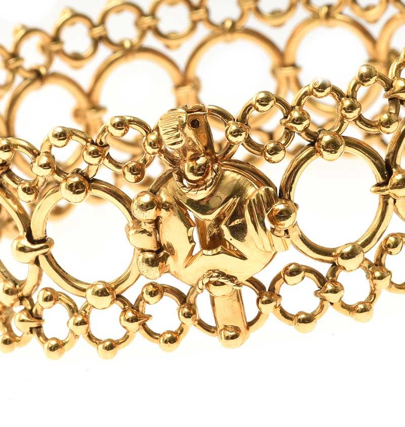 Tiffany 18 Carat Gold Necklace and Bracelet Suite For Sale 1