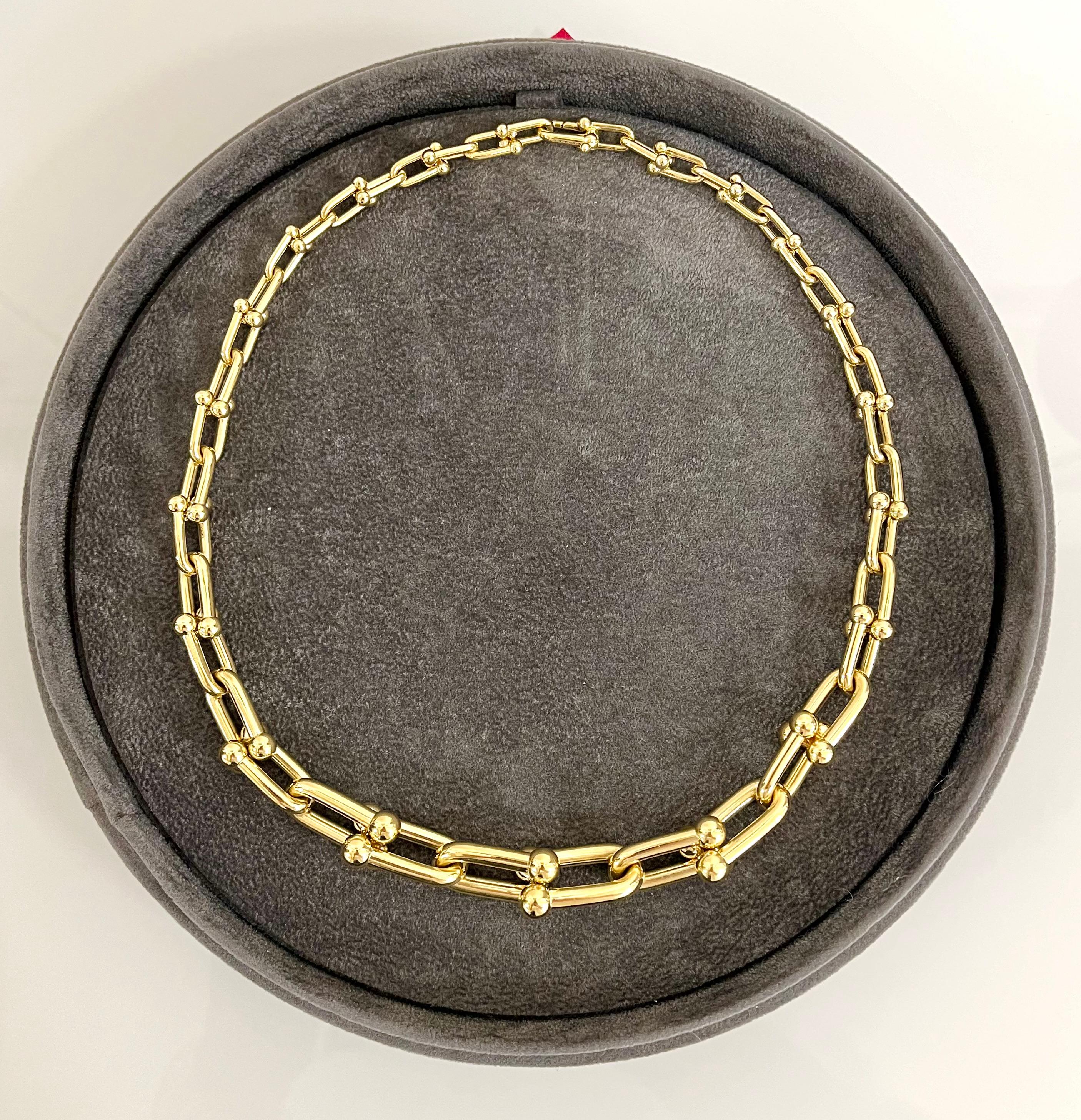 Tiffany 18 Kt. Yellow Gold HardWear Necklace In Good Condition In Rome, IT