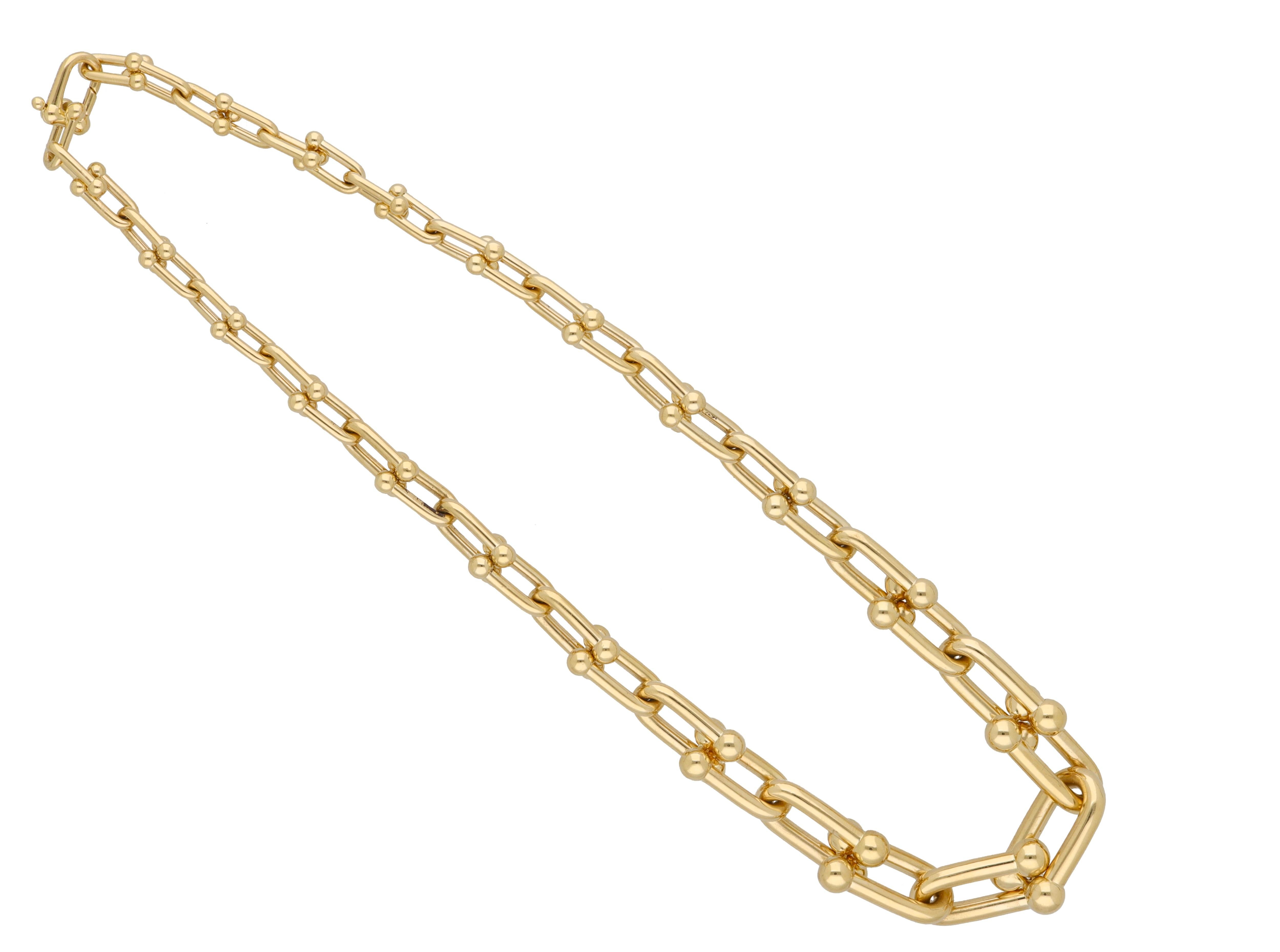 Women's or Men's Tiffany 18 Kt. Yellow Gold HardWear Necklace