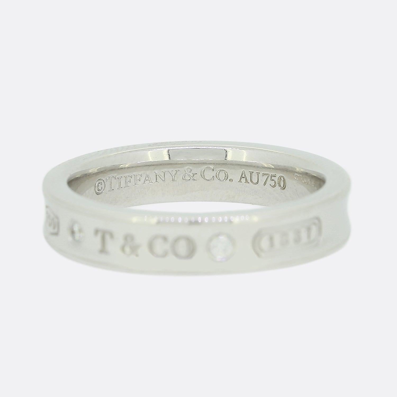Round Cut Tiffany 1837 Diamond Ring