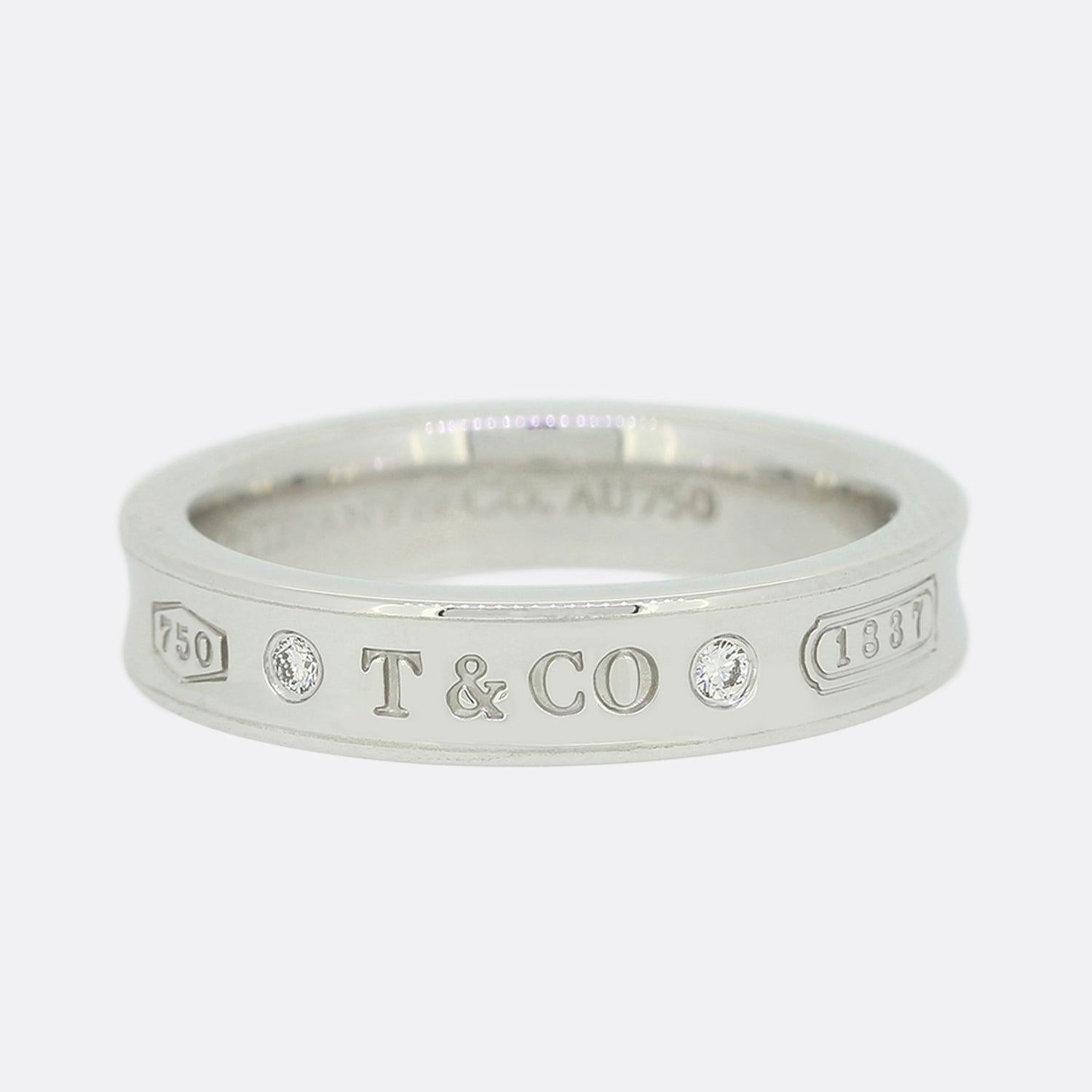 Tiffany 1837 Diamond Ring In Good Condition In London, GB
