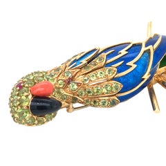 Tiffany, 18K Gold Rubelite Sapphire Diamond Firework Brooch