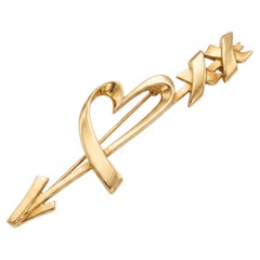 Tiffany 18K Paloma Picasso Loving Heart Pin