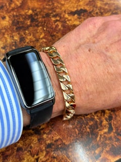 Tiffany 18k Rose Gold Curb Link Bracelet