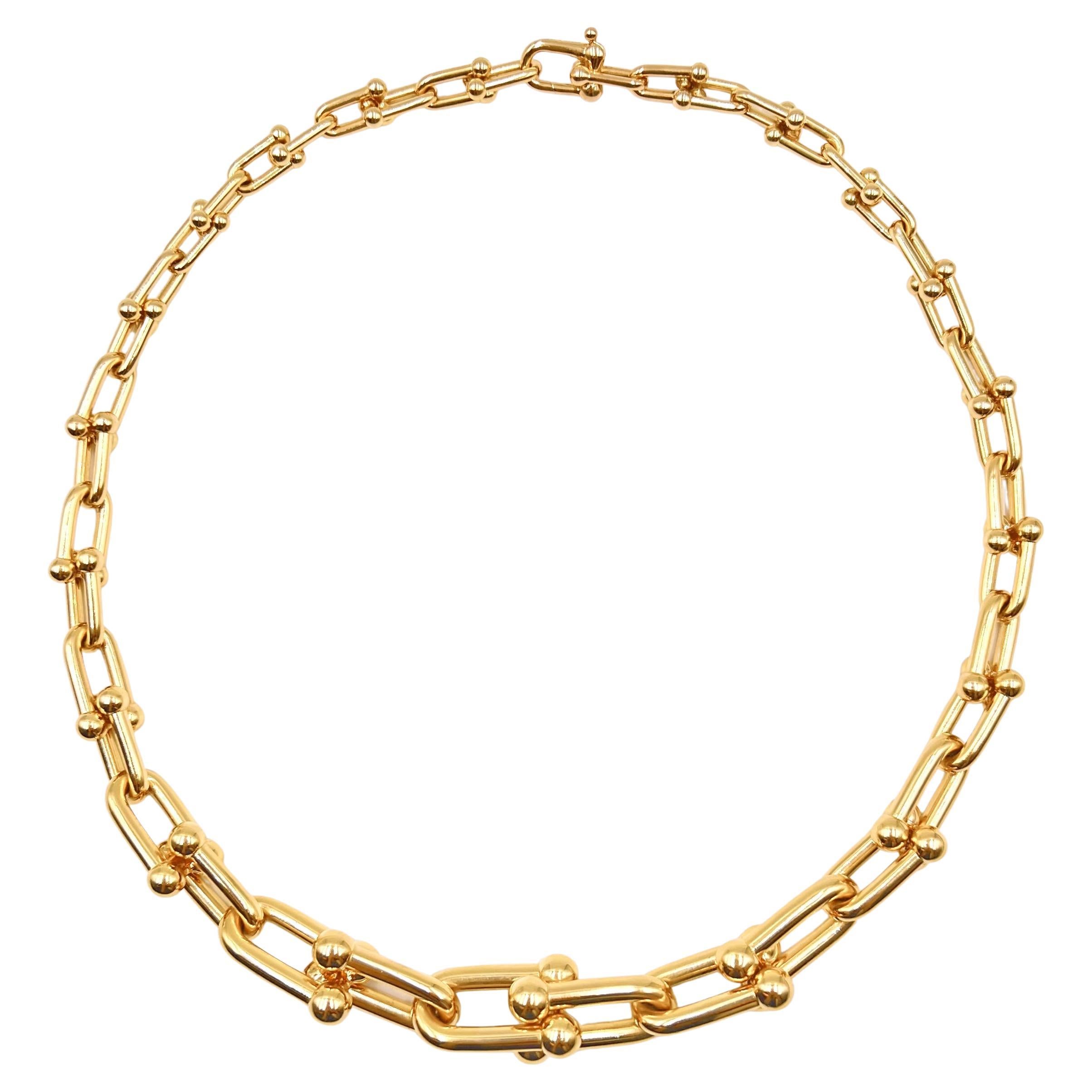 Tiffany 18k Rose Gold Hardware Link Chain Necklace