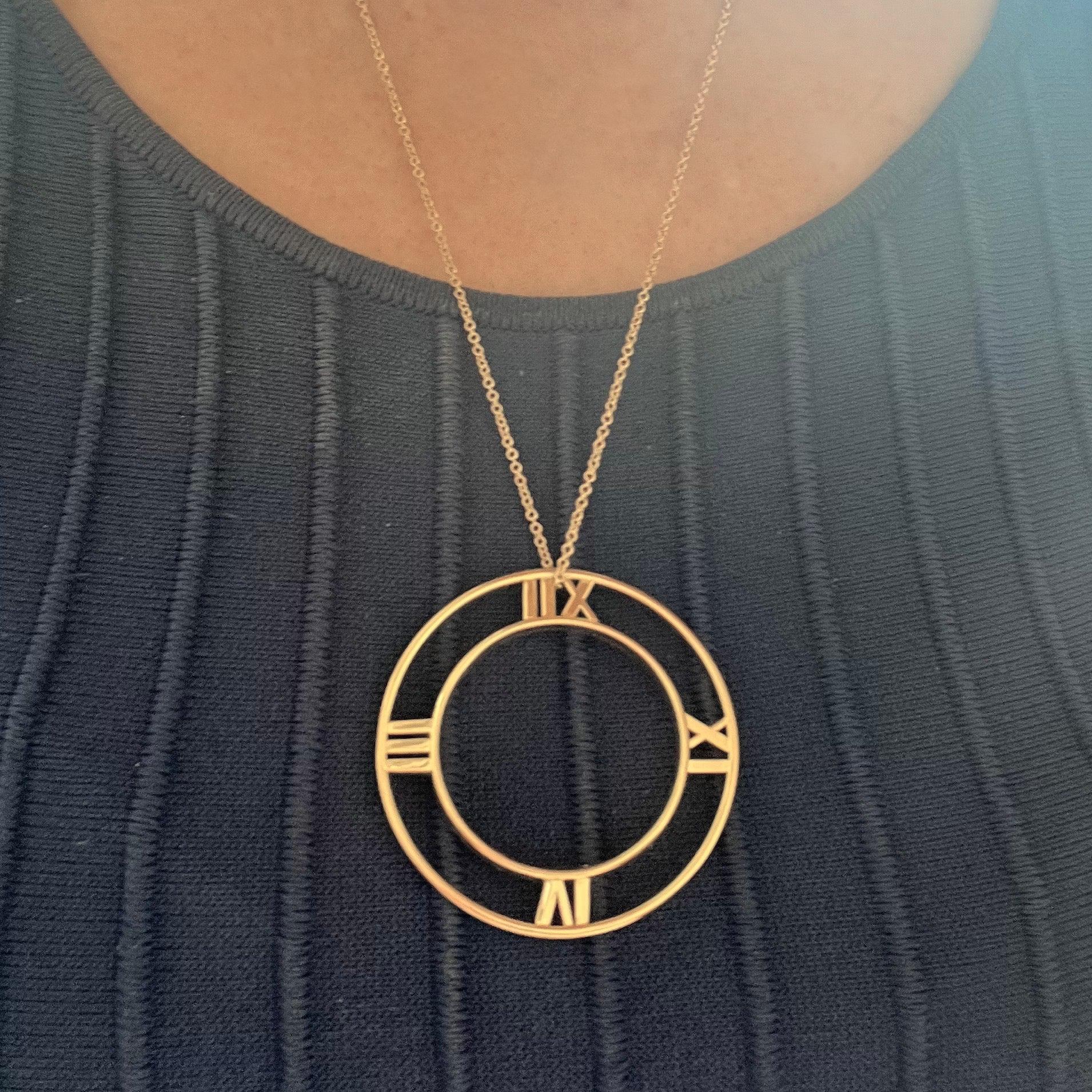 Tiffany 18k Yellow Gold Large Atlas Pendant Necklace 2
