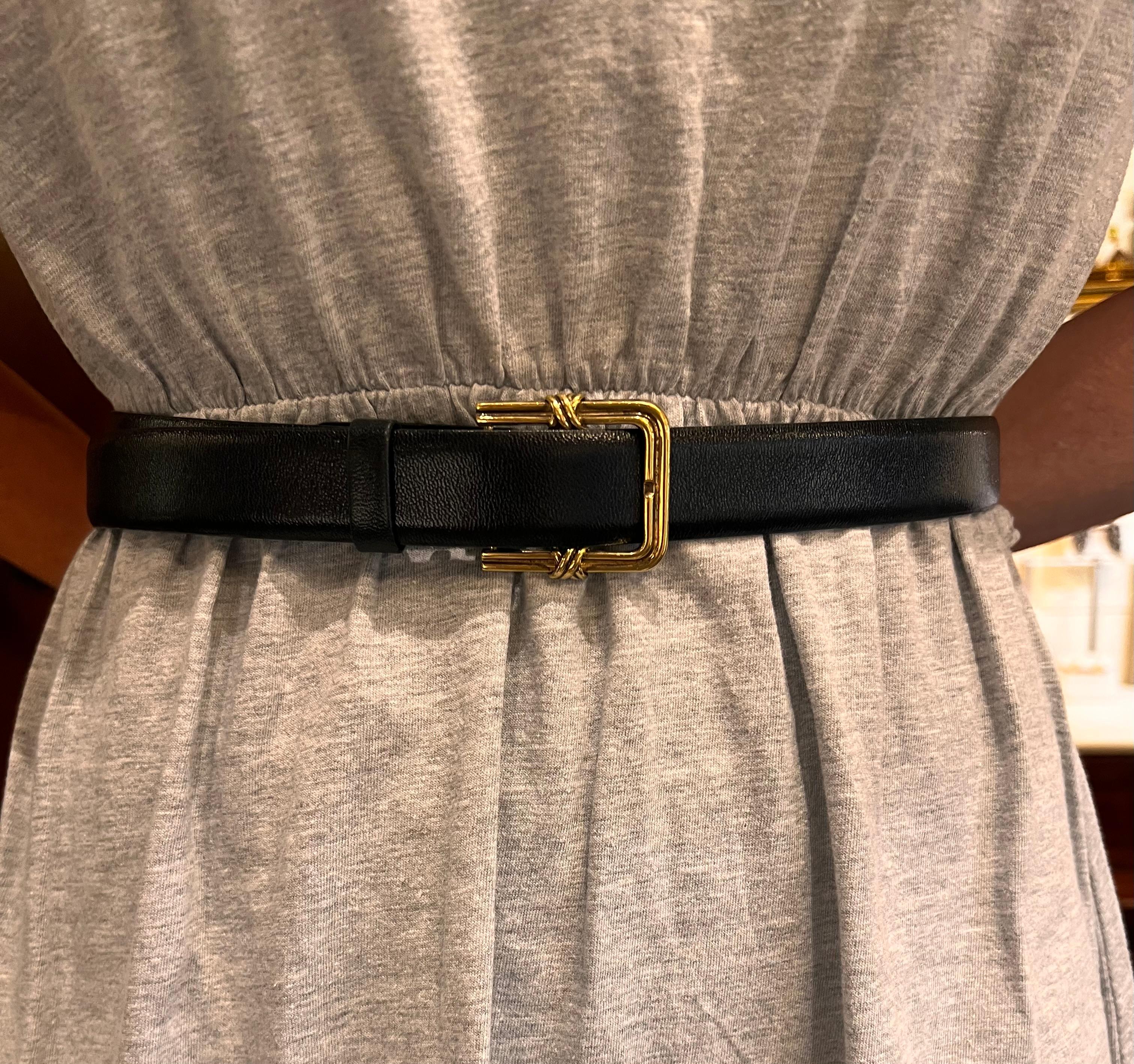 Tiffany 18k Yellow Gold Signature X Belt Buckle In Excellent Condition For Sale In Palm Beach, FL