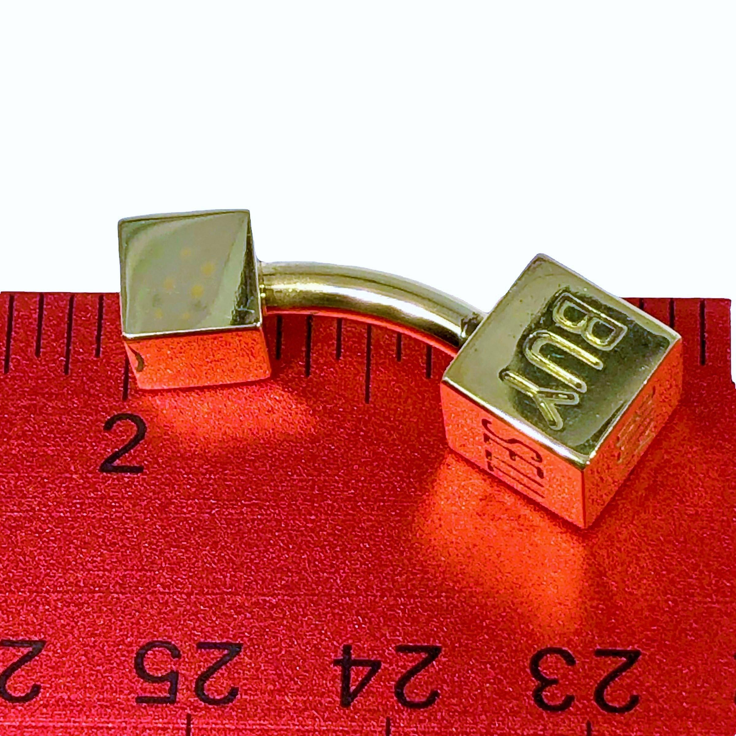Tiffany 18K Yellow Gold Stock Broker's Cuff links, Buy, Sell, Hold In Good Condition For Sale In Palm Beach, FL