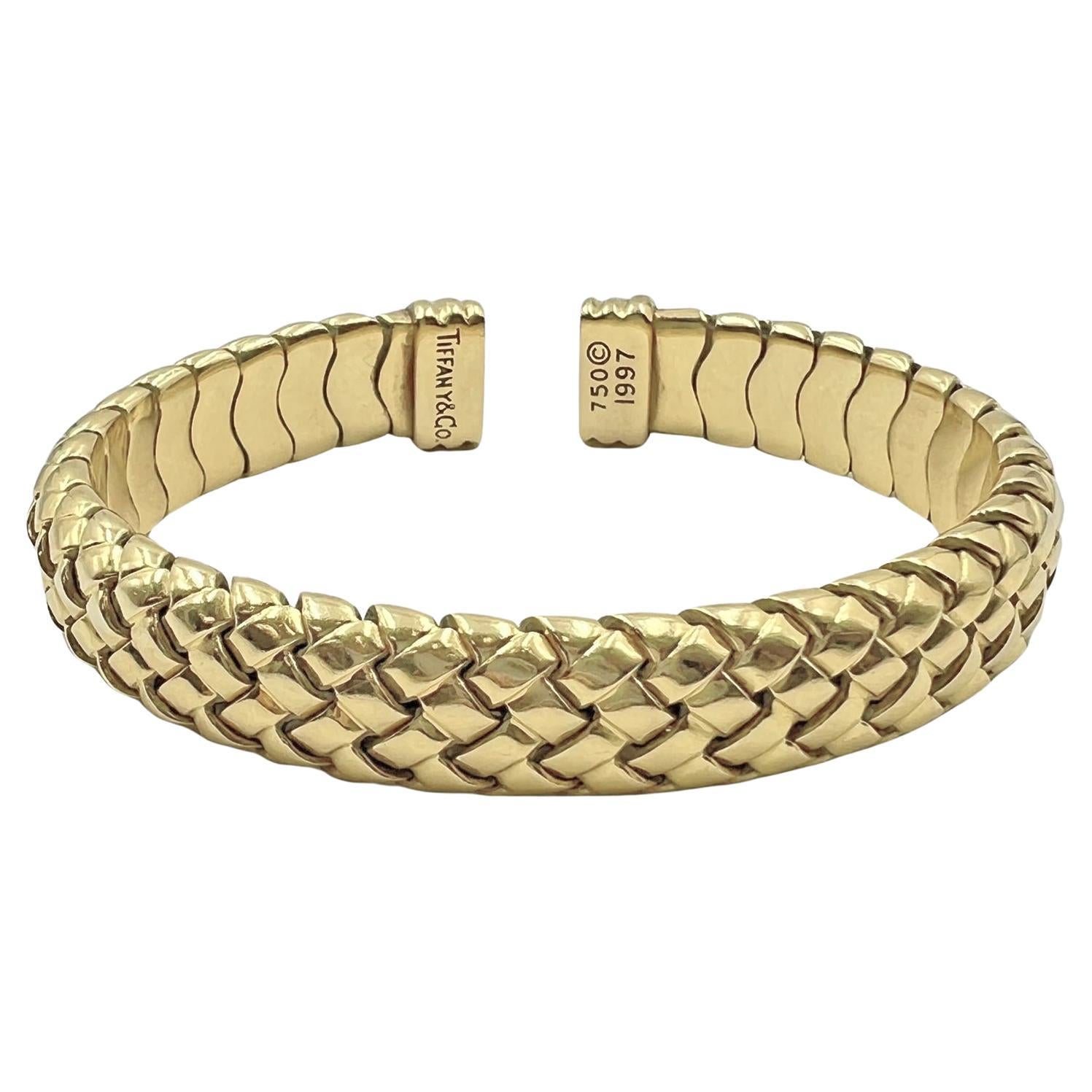Tiffany 18k Yellow Gold Vannerie Bracelet