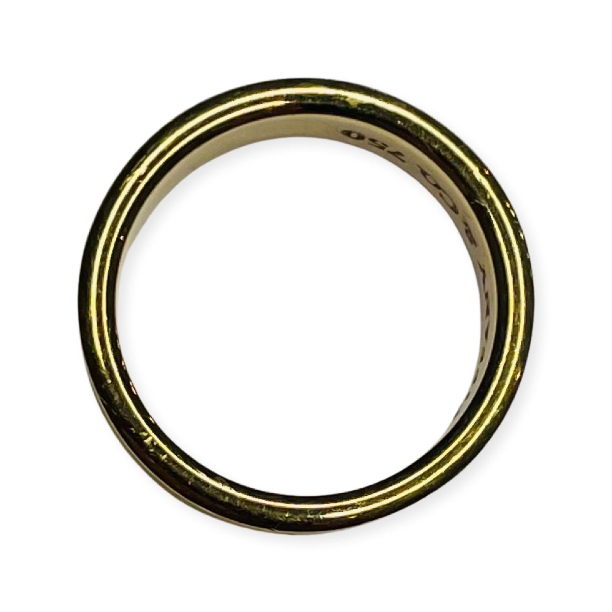 Contemporary Tiffany 18K Yellow Gold Wedding Band 1837 For Sale