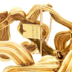 TIFFANY 18K Yellow Gold Wide Link Bracelet