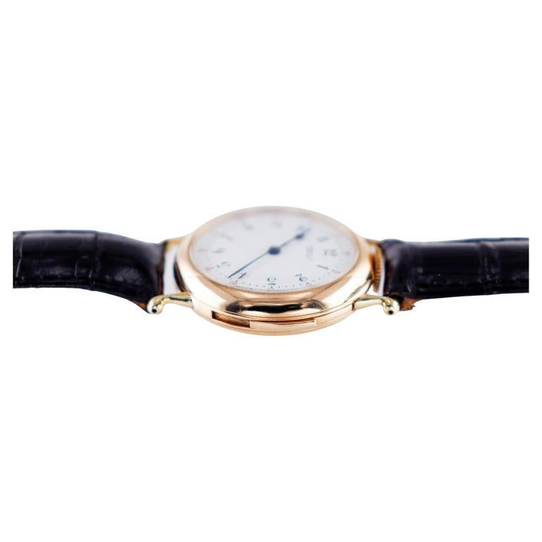 Tiffany 18 Karat Gold 5 Minute Repeating Armbanduhr mit Original Zifferblatt aus den 1910er Jahren im Angebot 4