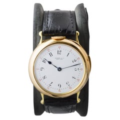 Tiffany 18kt Gold 5 Minute Repeating Armbanduhr mit Original Zifferblatt aus 1910er Jahren