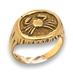 Tiffany & Co. 1970s Gold Zodiac Ring