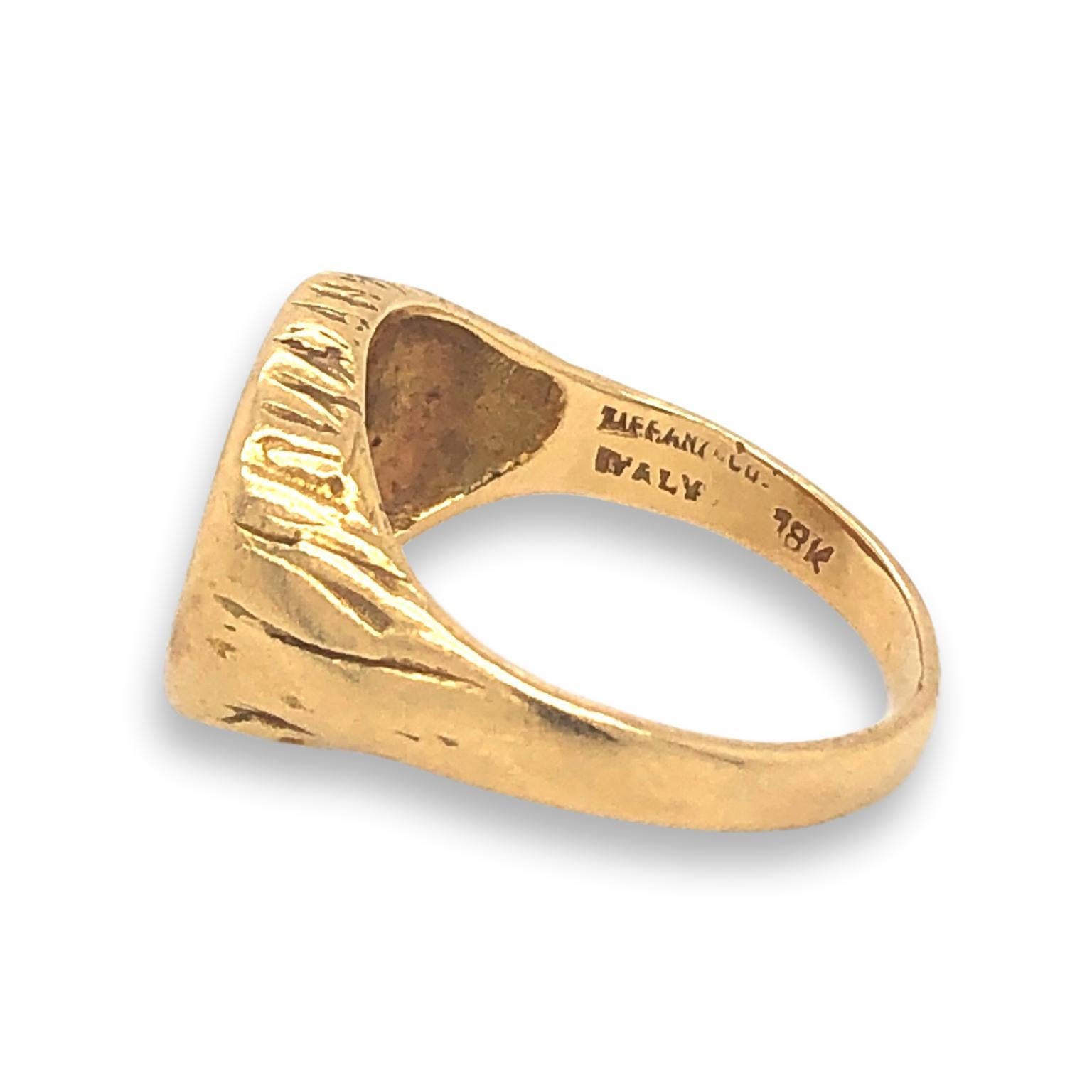 Tiffany & Co. 1970s Gold Zodiac Ring 1