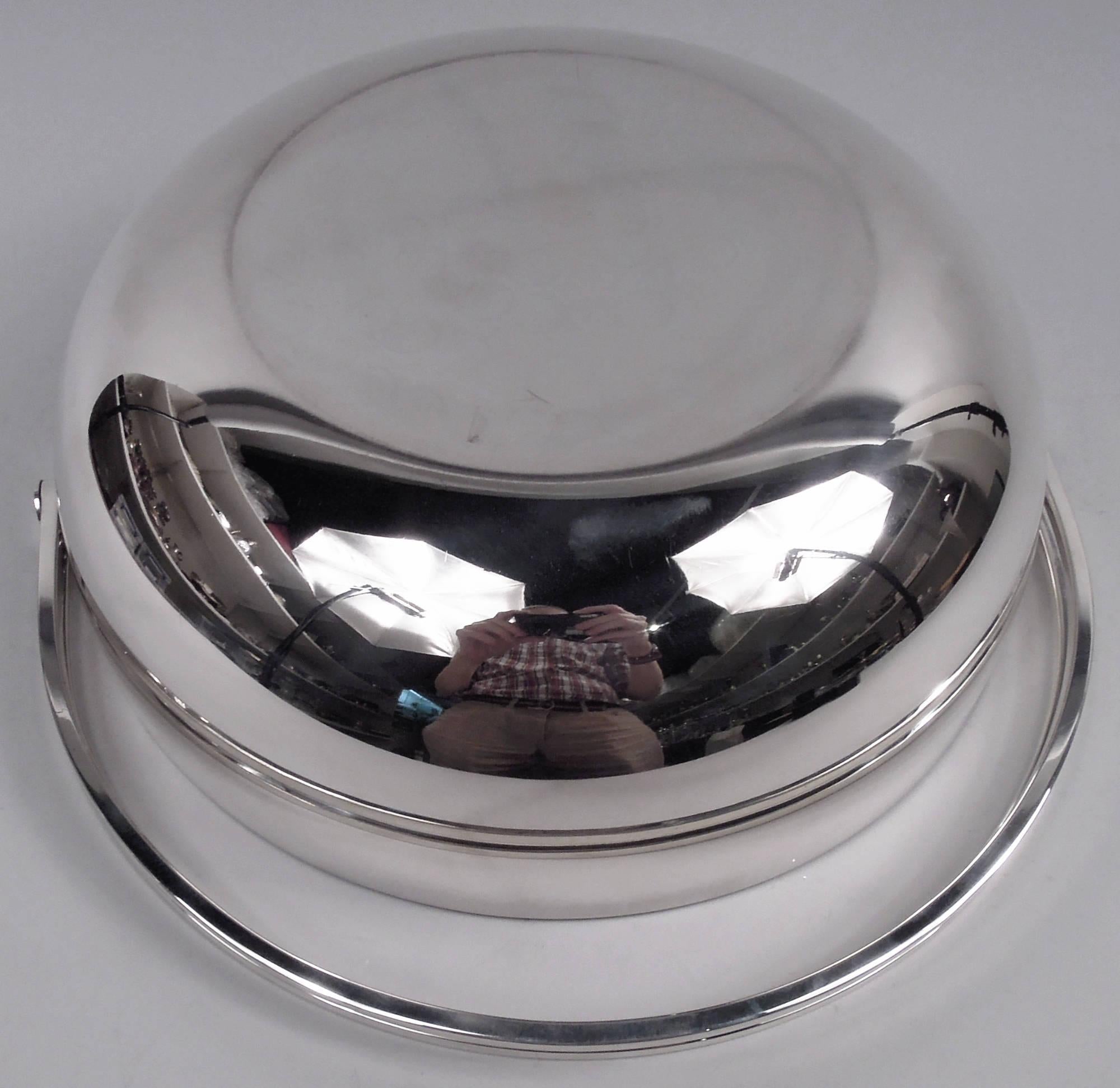 20th Century Tiffany 1980s Big & Bold Sterling Silver Basket For Sale