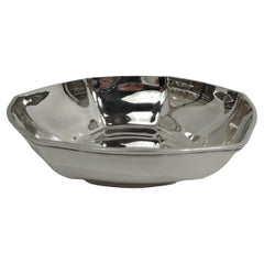 Tiffany American Art Deco Hexagonal Sterling Silver Bowl