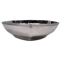 Antique Tiffany American Art Deco Hexagonal Sterling Silver Bowl