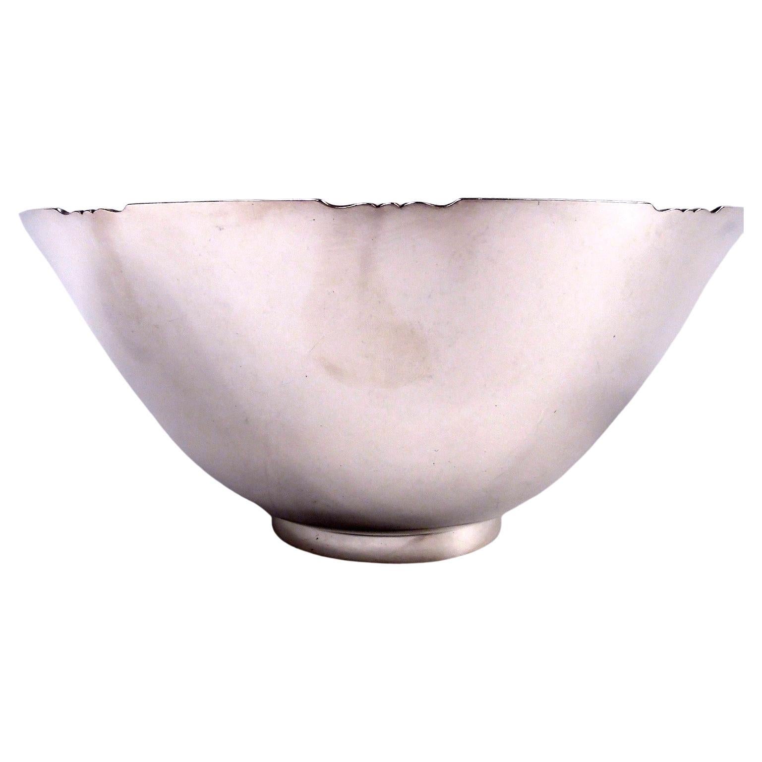 Cuenco Tiffany American Art Decó de plata de ley