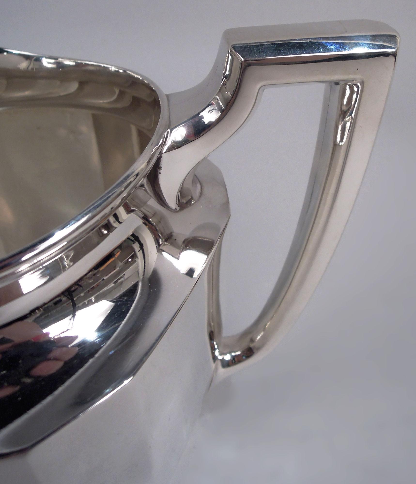 Facetté Pichet à eau en argent sterling Tiffany American Art Deco en vente