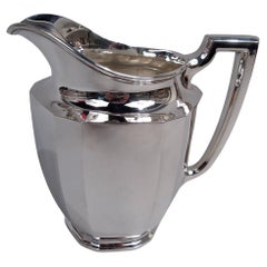 Tiffany American Art Deco Sterling Silver Water Pitcher