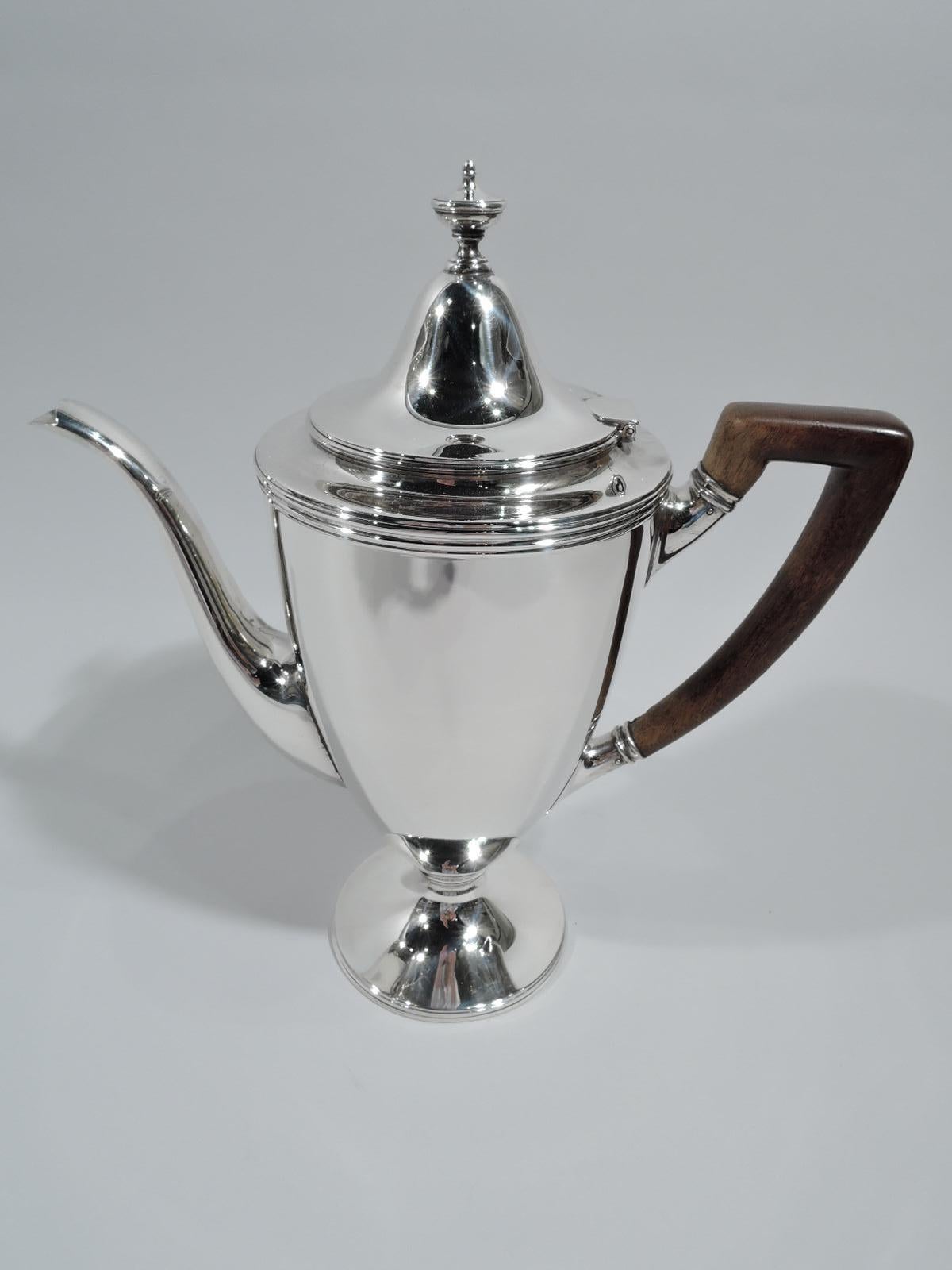 20th Century Tiffany American Classical 6-Piece Coffee & Tea Set on Tray