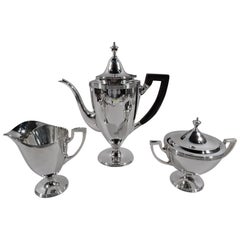 Tiffany American Classical Sterling Silver 3-Piece Coffee Set