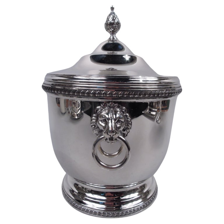 Tiffany American Classical Sterling Silver Ice Bucket For Sale at