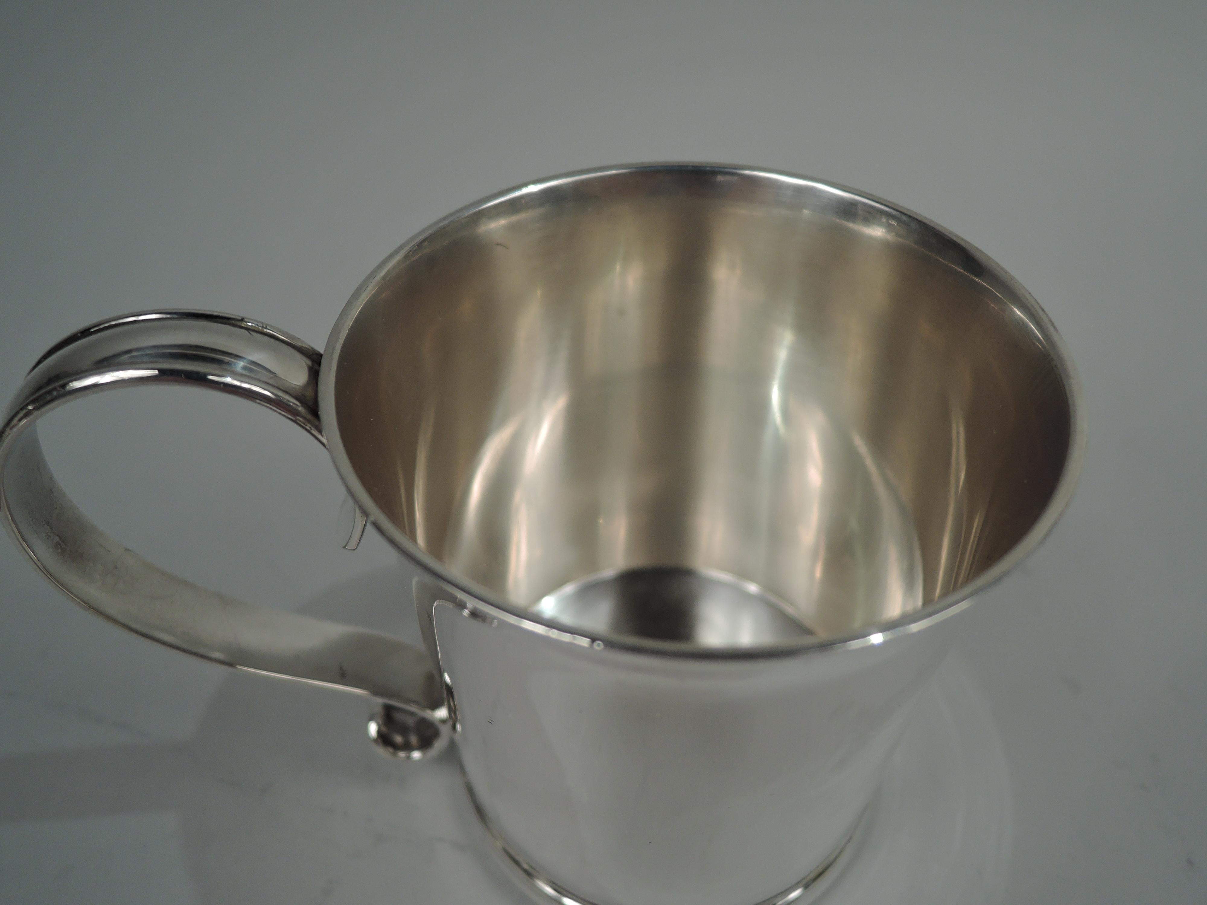 Tiffany American Colonial Revival Sterling Silver Baby Cup In Good Condition In New York, NY