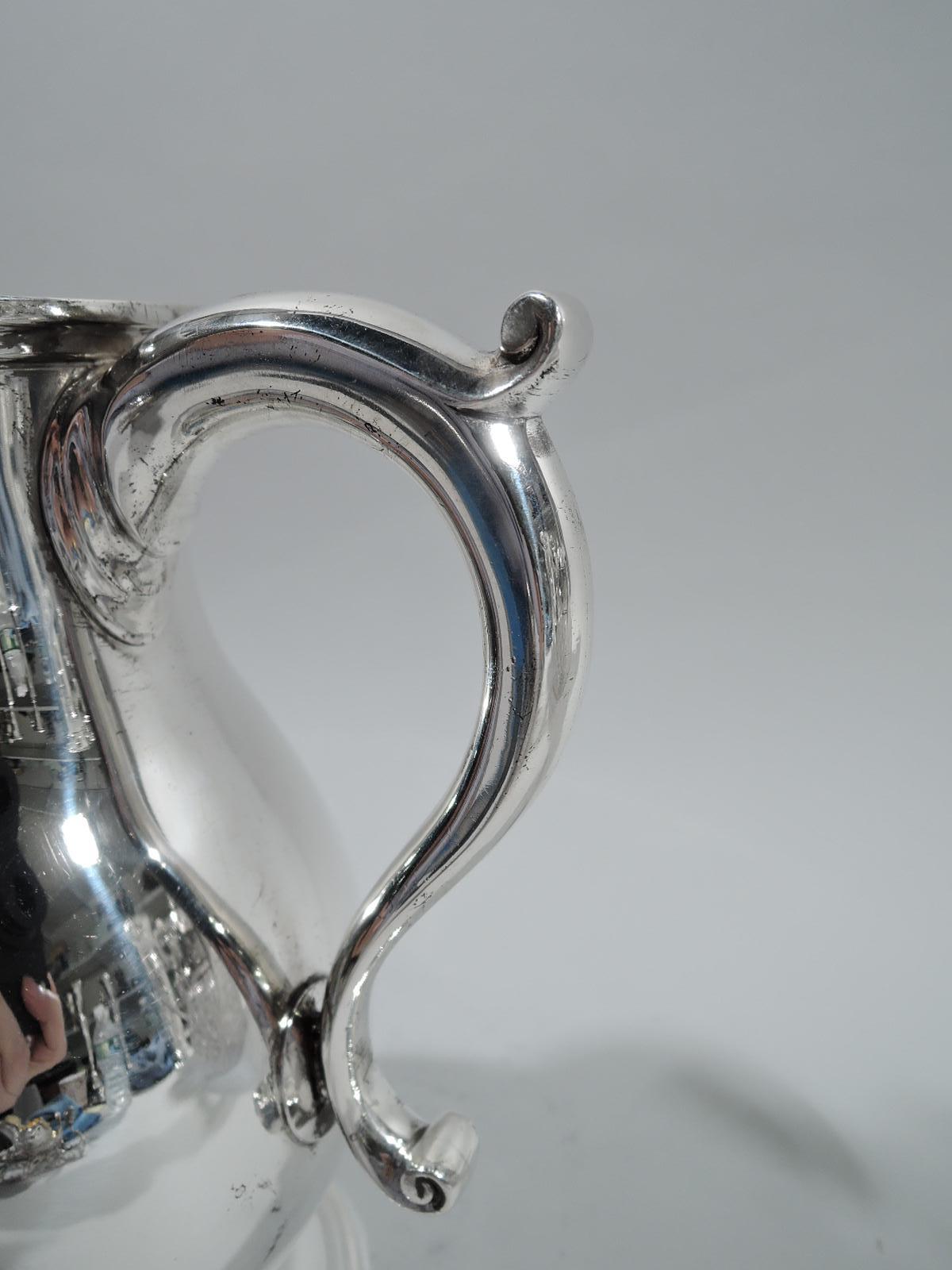Tiffany American Colonial-Style Sterling Silver Water Pitcher For Sale 1
