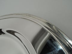 Tiffany American Large and Modern Sterling Silver Oval Serving Tray