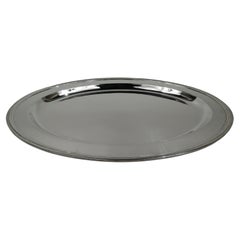 Tiffany American Large and Modern Sterling Silver Oval Serving Tray