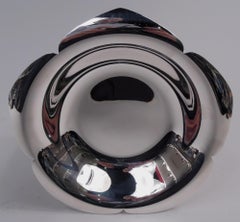 Ciotola con testa di fiore Tiffany American Midcentury Modern