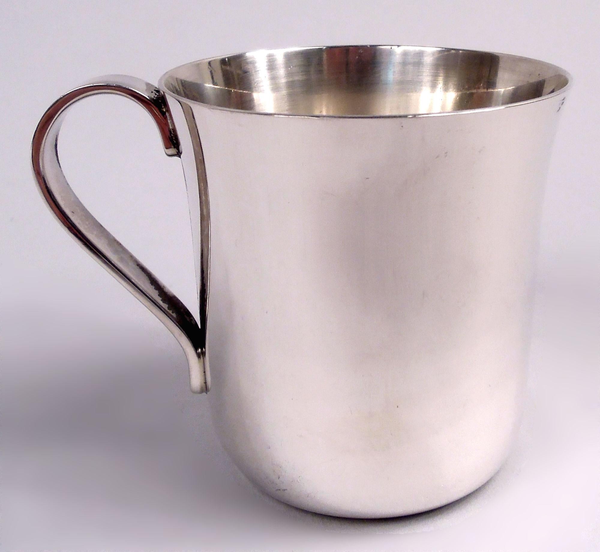 Mid-Century Modern Tiffany American Midcentury Modern Sterling Silver Baby Cup For Sale