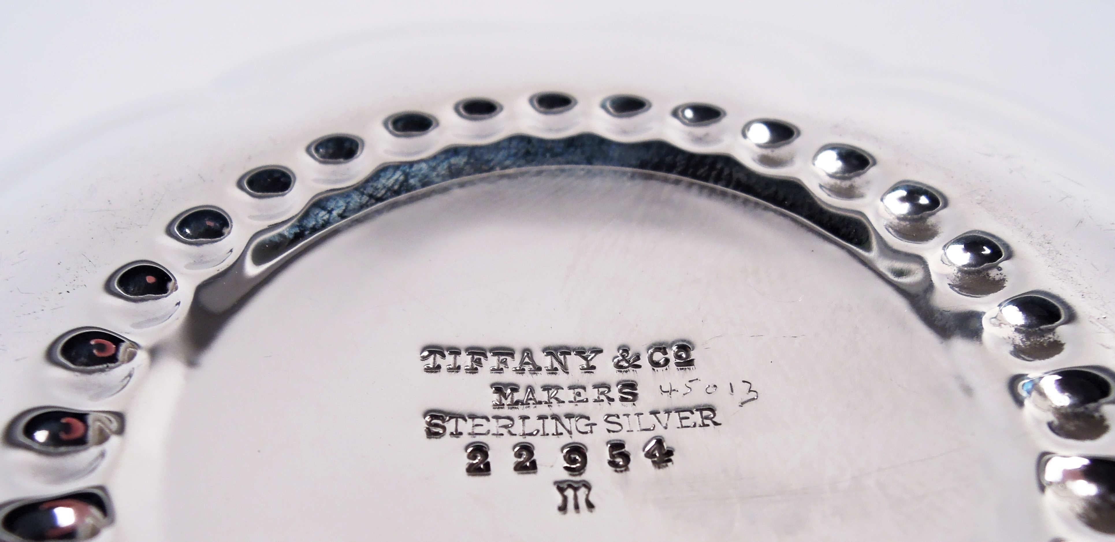 Tiffany American Midcentury Modern Sterling Silver Flowerhead Bowl 2