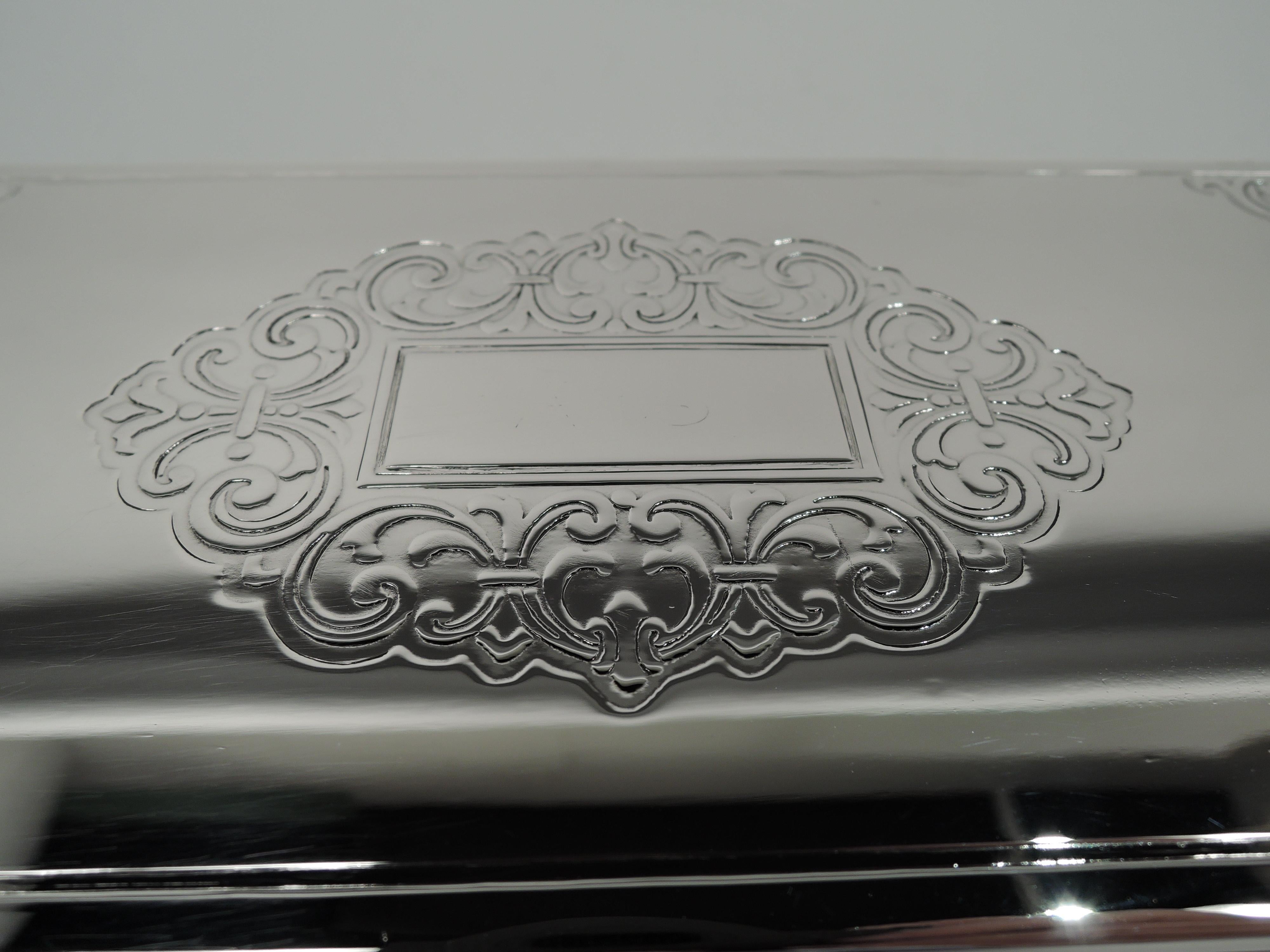 Tiffany American Modern Classical Sterling Silver Box For Sale at 1stDibs