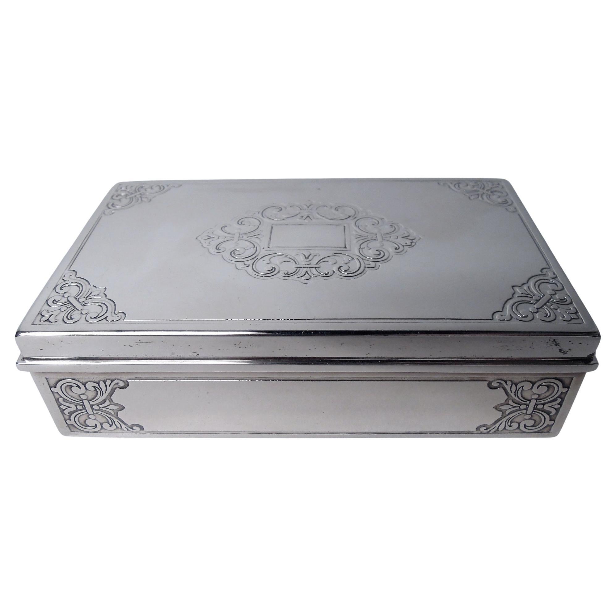 Tiffany American Modern Classical Sterling Silver Jewelry Box