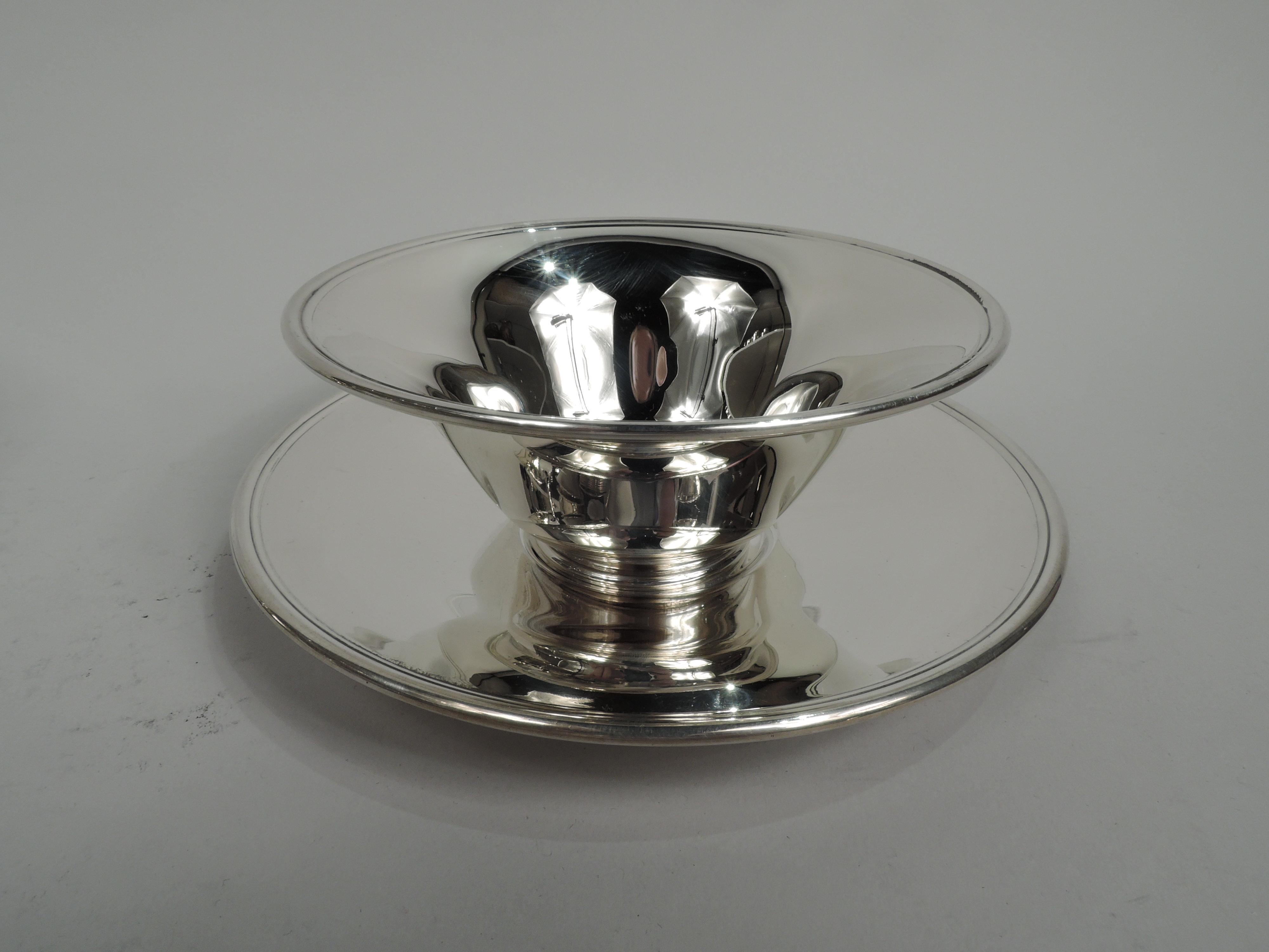 Tiffany & Co. American Modern Dessert Set for 12 with Bowls and Plates In Excellent Condition In New York, NY