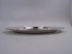 Tiffany American Modern Sterling Silver 10-Inch Round Serving Tray