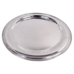 Tiffany American Modern Sterling Silver 10-Inch Round Serving Tray