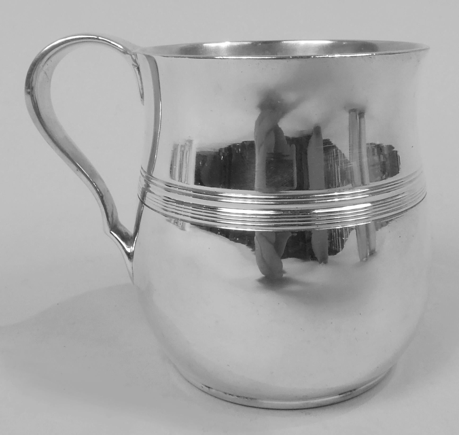 20th Century Tiffany American Modern Sterling Silver Baby Cup For Sale