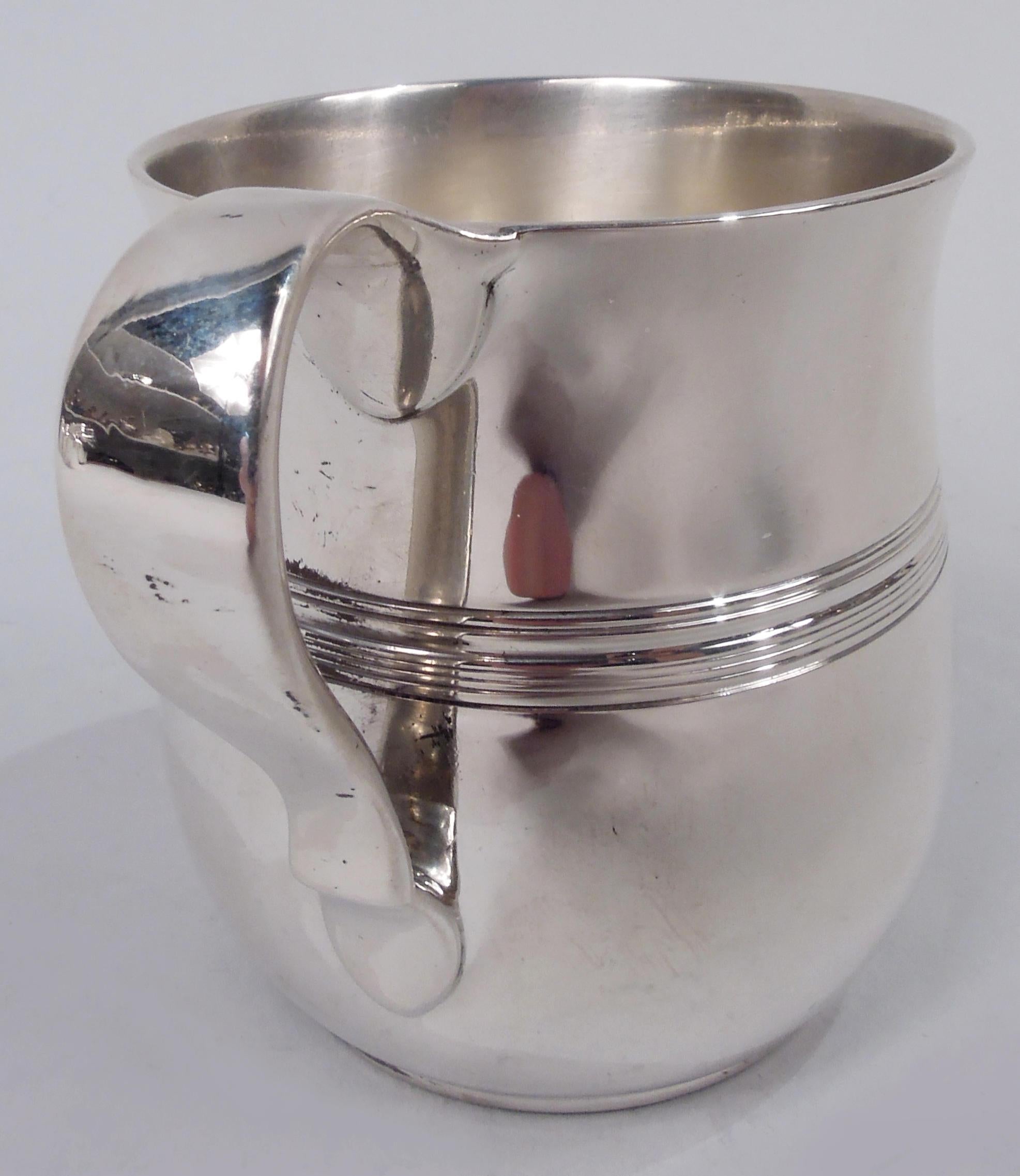 Tiffany American Modern Sterling Silver Baby Cup For Sale 1
