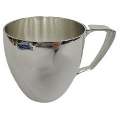 Amerikanische Moderne Sterlingsilber-Babybecher, American Modern