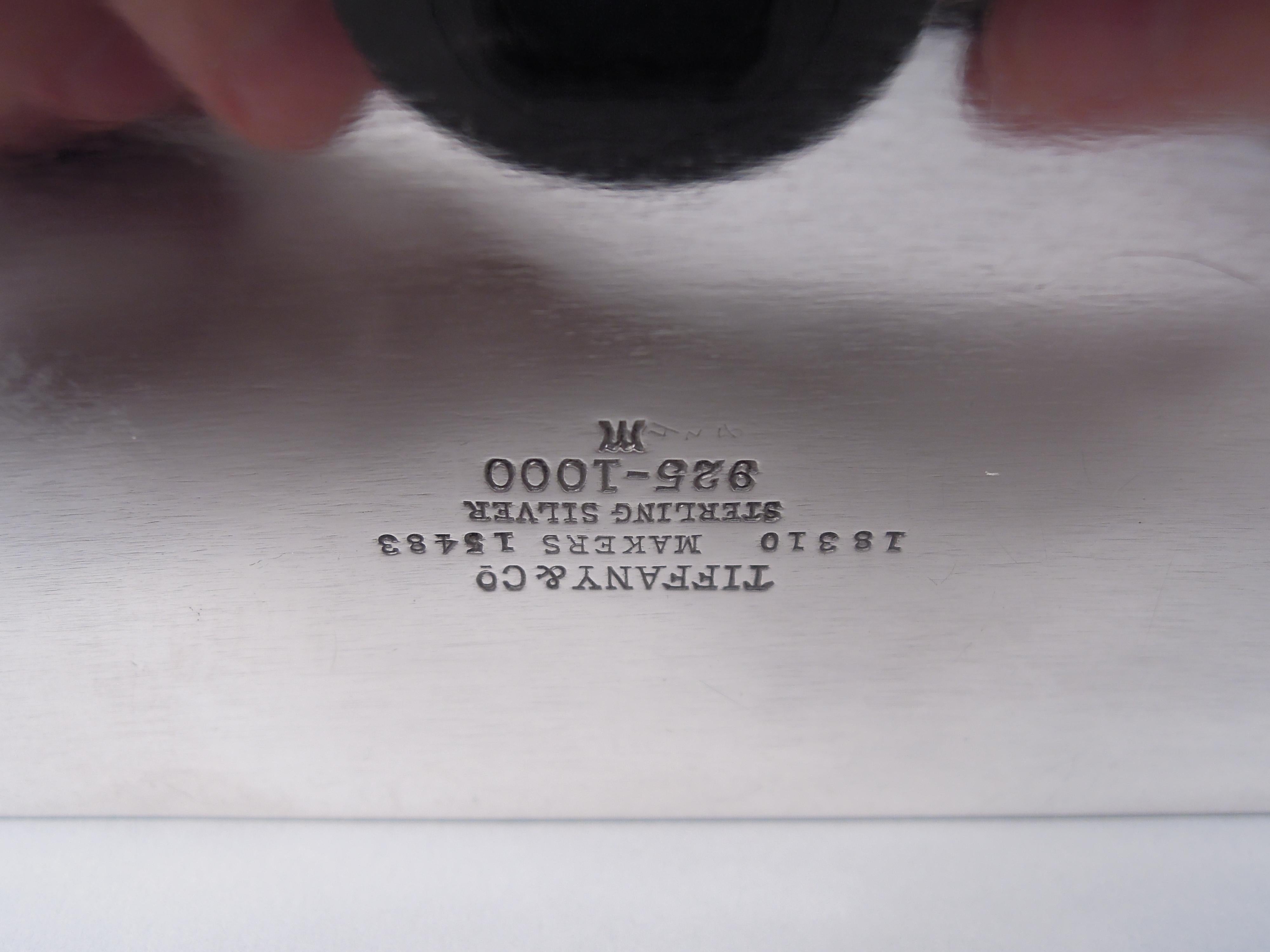 Boîte moderne américaine en argent sterling Tiffany en vente 2