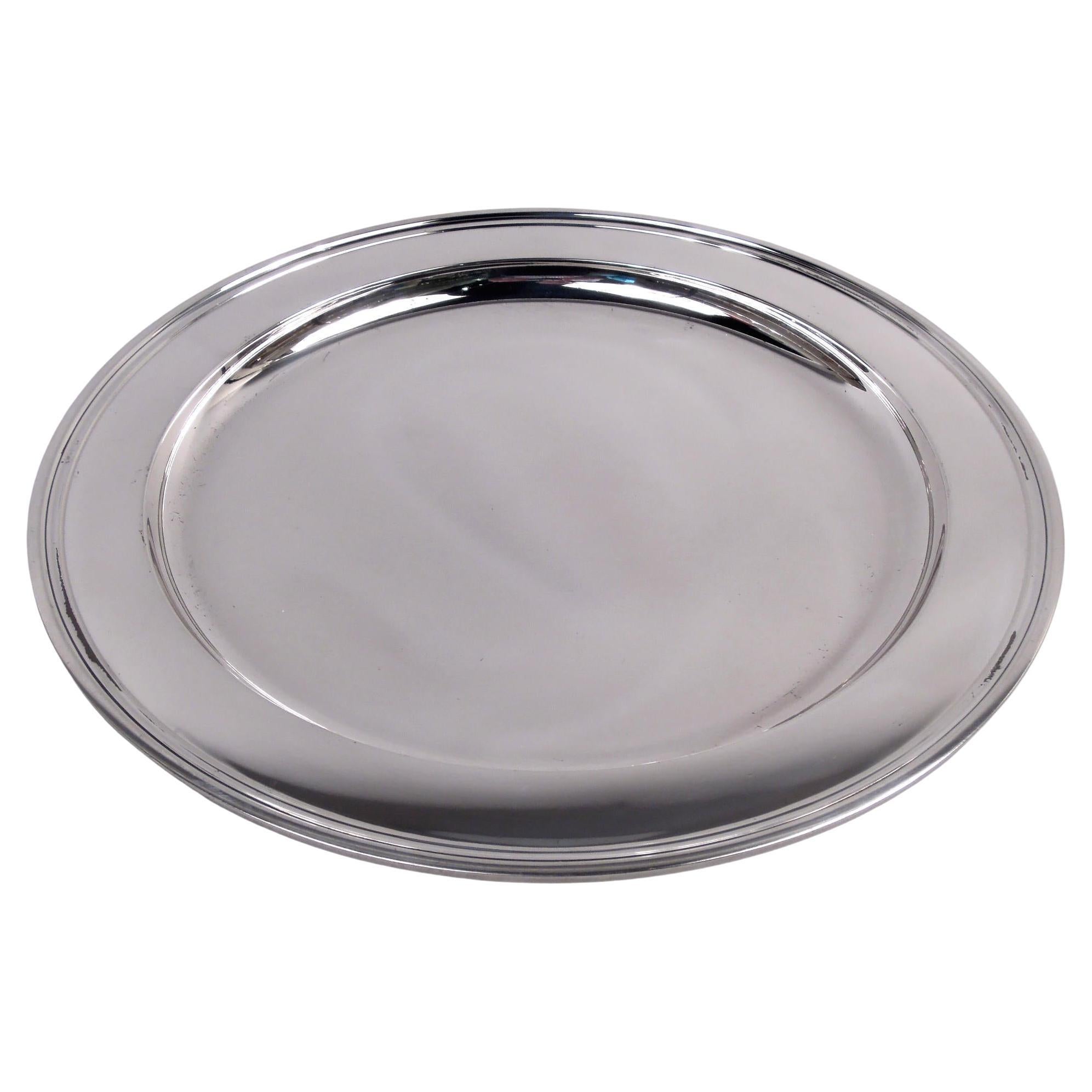 Tiffany American Modern Sterling Silver Deep 13-Inch Tray
