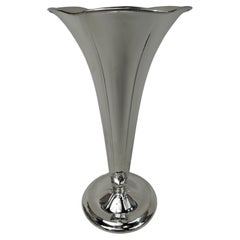 Tiffany American Modern Sterling Silver Flower Vase