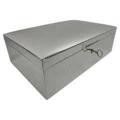 Tiffany American Modern Sterling Silver Keepsake Jewelry Box