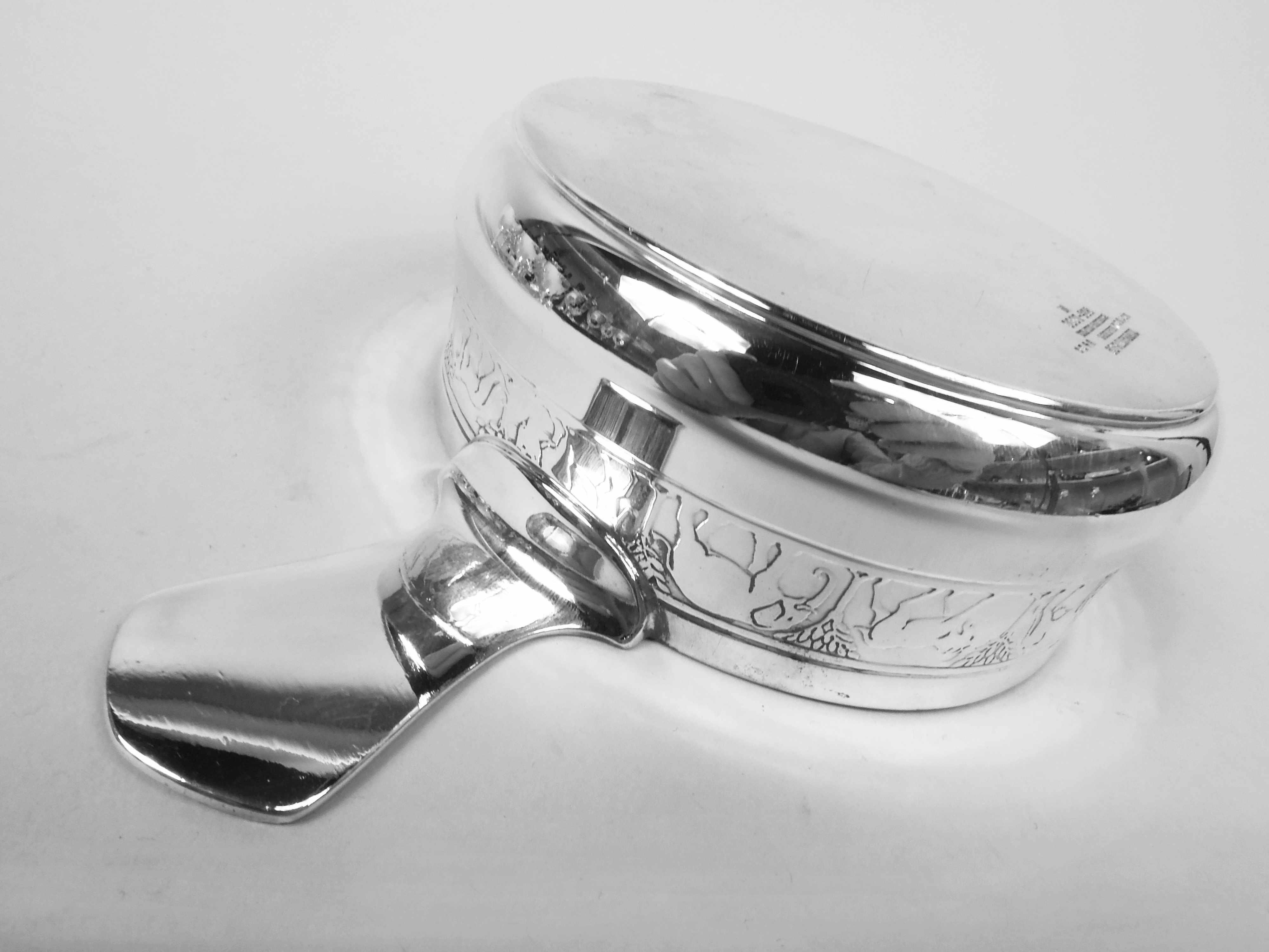 Tiffany American Modern Sterling Silver Noah's Ark Porringer For Sale 6