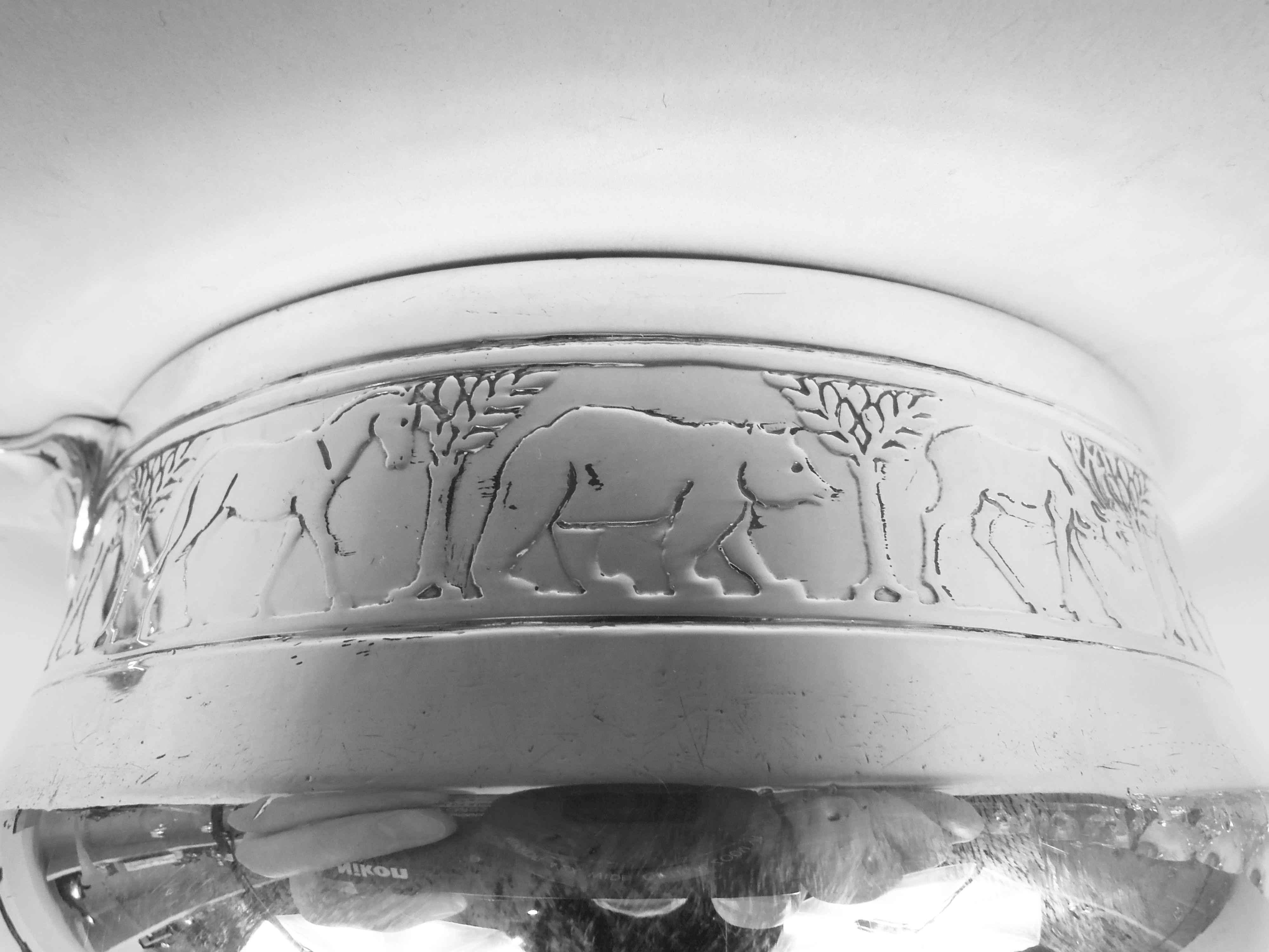 Tiffany American Modern Sterling Silver Noah's Ark Porringer For Sale 2