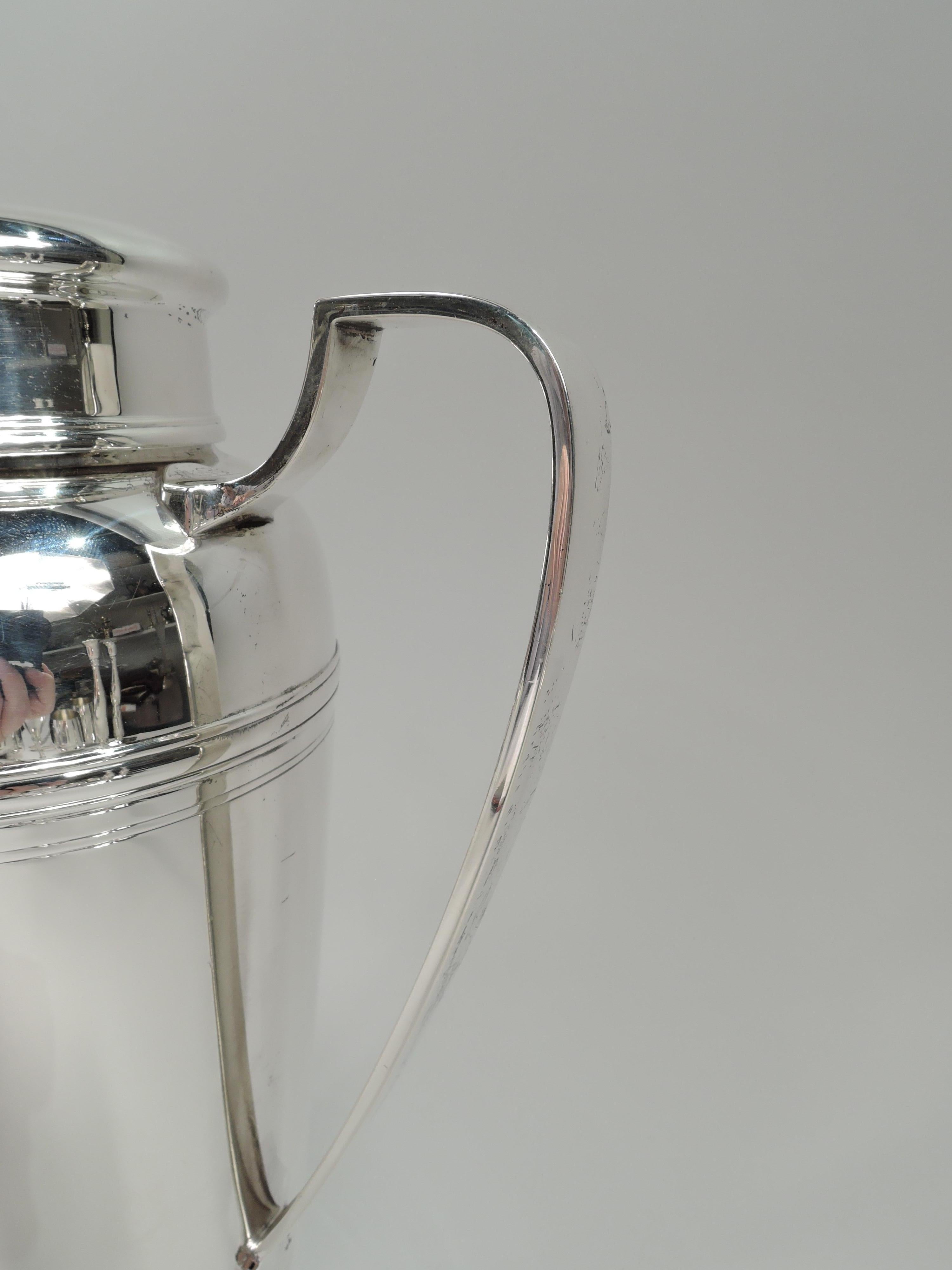 20th Century Tiffany American Modern Sterling Silver Party-Size Cocktail Shaker